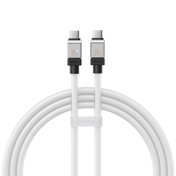 Baseus cable CoolPlay USB-C - USB-C 1m 100W white