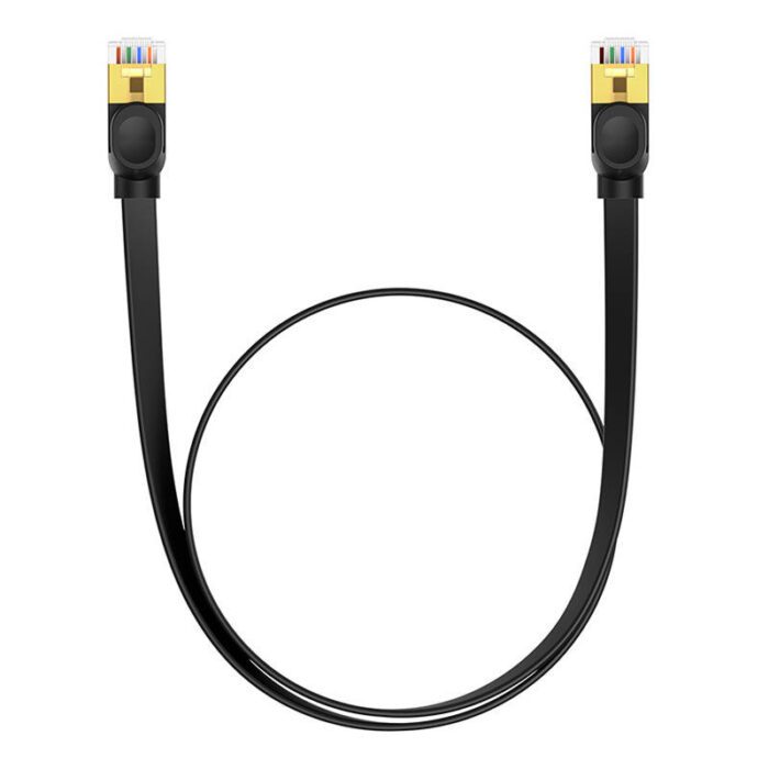 Baseus Cat 7 UTP Ethernet RJ45 Cable Flat 1 m black - Image 7