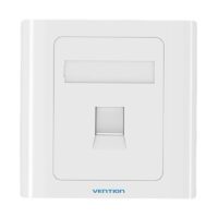 1-Port Keystone Wall Plate 86 Type Vention IFAW0 White