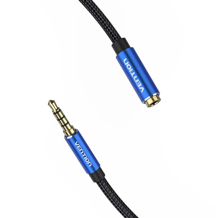 Cable Audio TRRS 3.5mm Male to 3.5mm Female Vention BHCLJ 5m Blue - Image 3