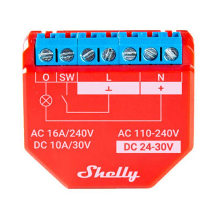 Shelly Plus 1PM Relay with Power measurement WiFi/Bluetooth