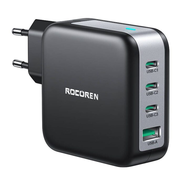 Wall charger GaN Rocoren 3x USB-C