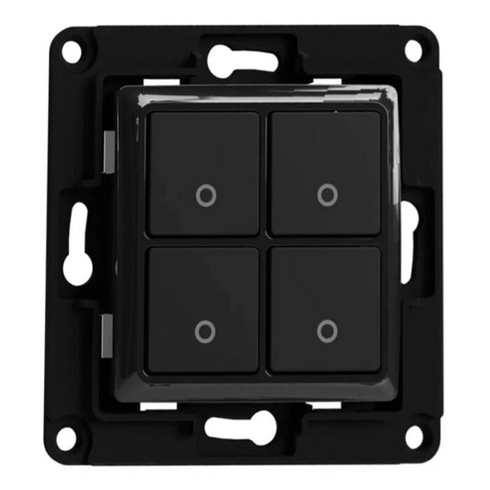 Shelly wall switch 4 button (Black)