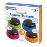 Recordable Answer Buzzers (Set of 4) Learning Resources LER 3769