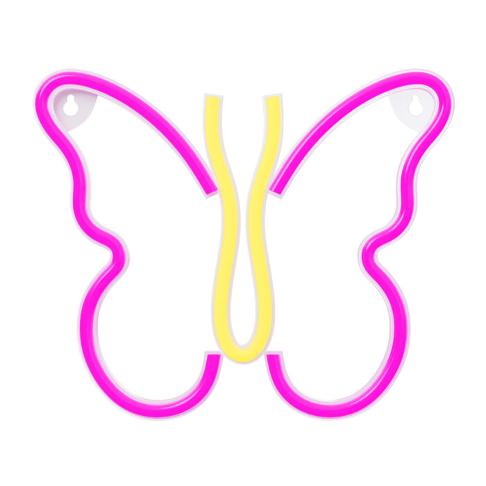 Neon LED Light BUTTERFLY pink NNE03 Neolia