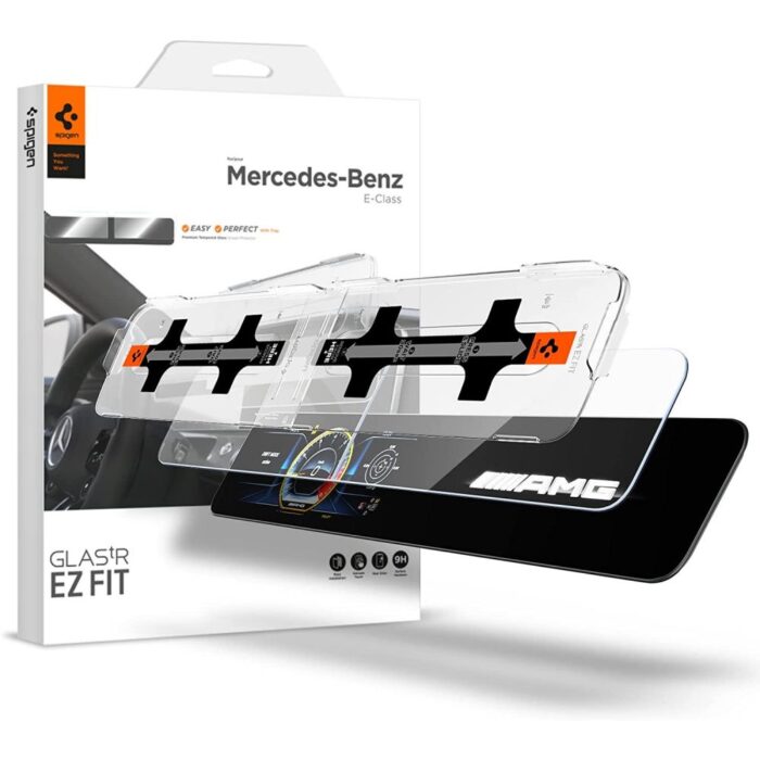 Spigen tempered glass "EZ FIT" SET MERCEDES E-CLASS 2020 / 2021