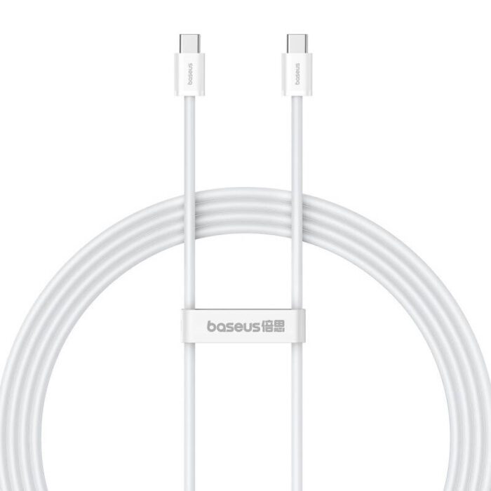 Kabel szybkiego ładowania USB-C do USB-C Baseus Superior 2 100W 2m (biały)