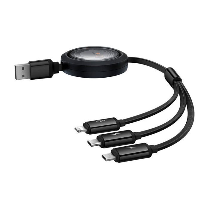 USB to micro USB+USB-C+Lightning