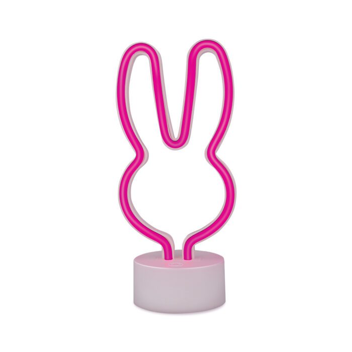 Neon LED on stand RABBIT pink USB-C FSC-10 Forever Light