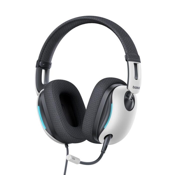 OS-Baseus GoPlay 1+ Max Gaming Wired Headphones Moon White