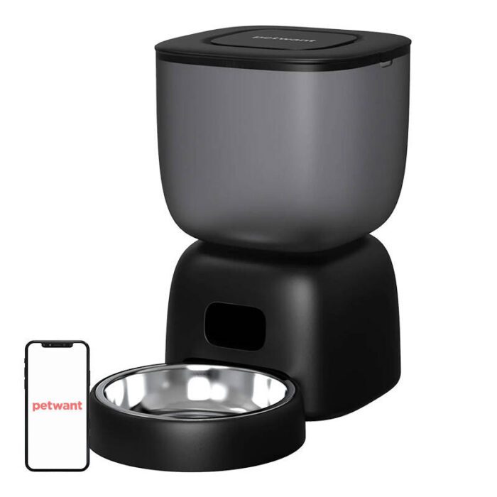 Automatic pet feeder Petwant F14 WIFI Black