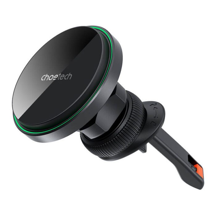 Magnetic car holder witch charger Choetech T204-F, 15W (black) - Image 2