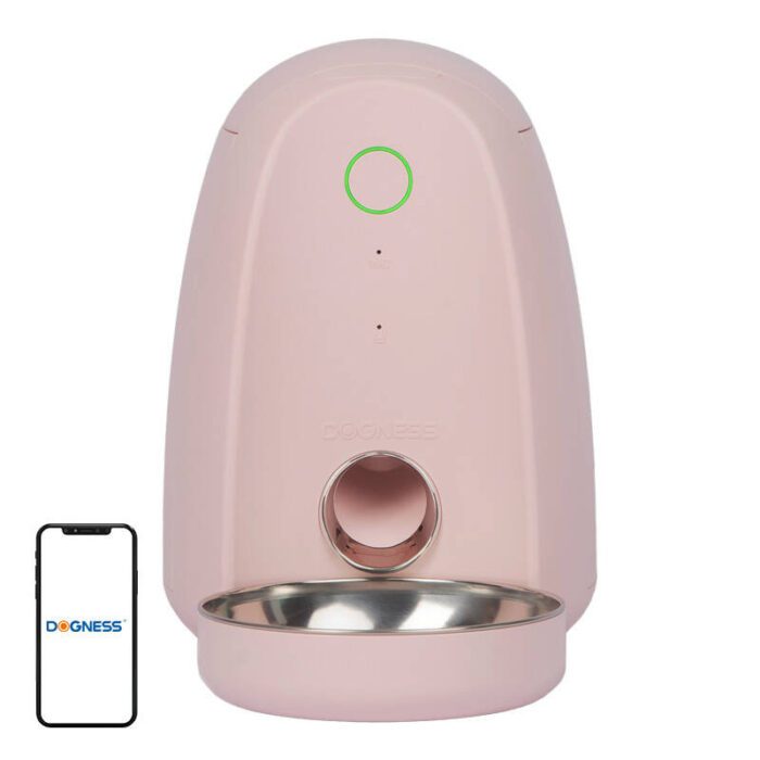 Automatic Pet Feeder with plastic bowl WIFI mini Dogness (pink)