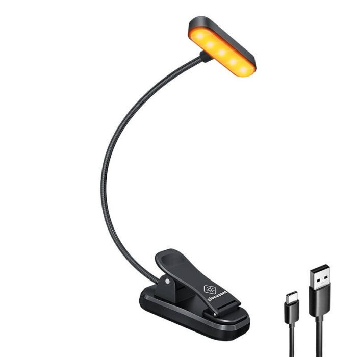 Wireless lamp Glocusent ET-Head clip-on book light