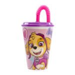 Water Cup with Straw for Kids STOR 74530 430 ml Paw Patrol Skye (pink)