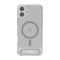 Torras Pstand Series Case for iPhone 16 Plus (transparent)