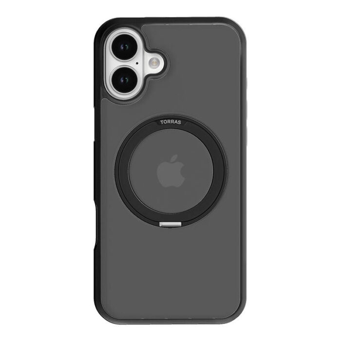 Torras Ostand Pro Case for iPhone 16 (Black)