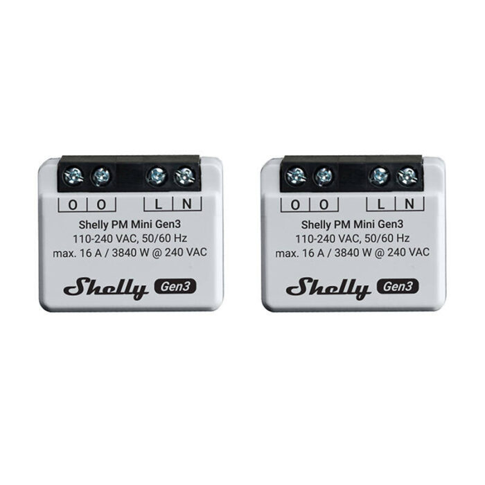 Shelly PM Mini Gen3 Set of 2 Controllers