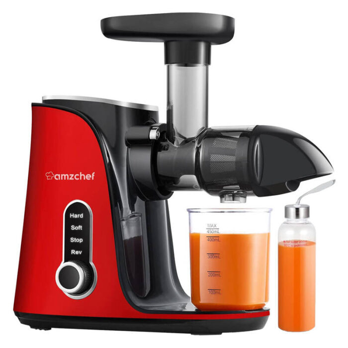 AMZCHEF GM3001-RD slow speed juicer (red)