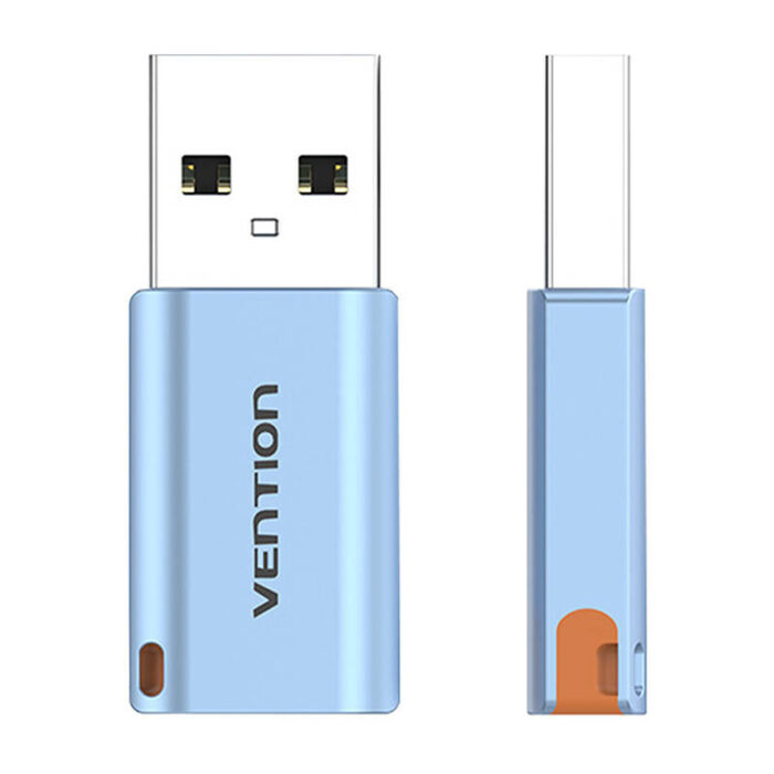 USB-A 3.1 male to USB-C female (gray)