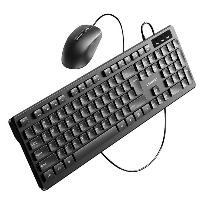 Vention KTCB0-EN Wired Keyboard + Mouse + Mouse Pad Set (Black)