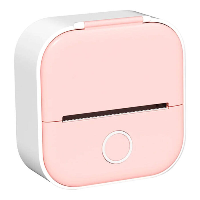 Phomemo T02 portable label printer pink case