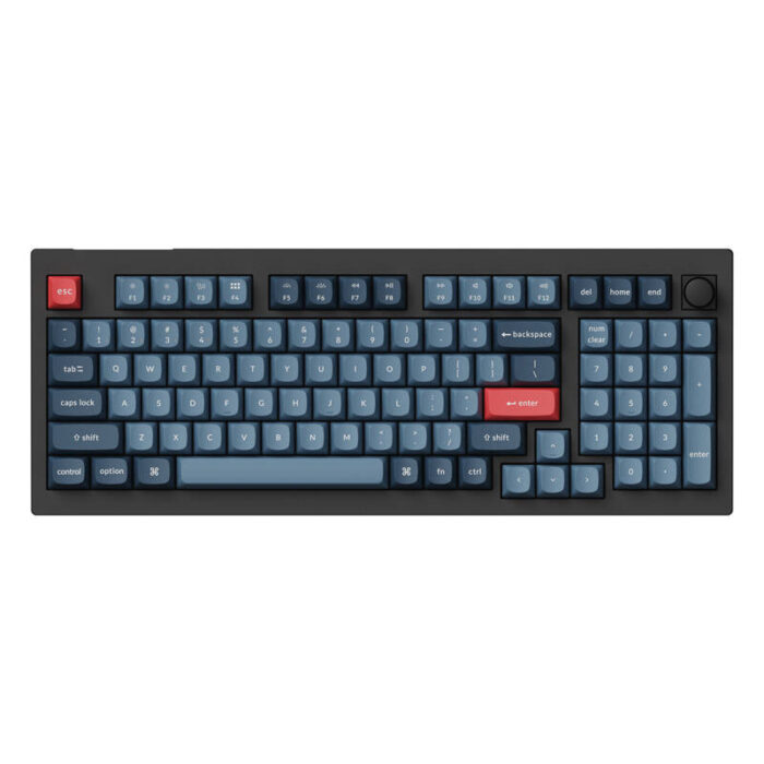 Keychron V5 Max QMK/VIA RGB Knob Red Switch Wireless Mechanical Keyboard (black)