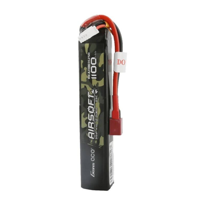 Lipo Gens ace 25C 1100mAh 3S1P 11.1V Airsoft Gun battery with T-plug