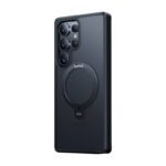 Torras Ostand Spin Series Phone Case for Samsung S25 Ultra (black) - Image 3