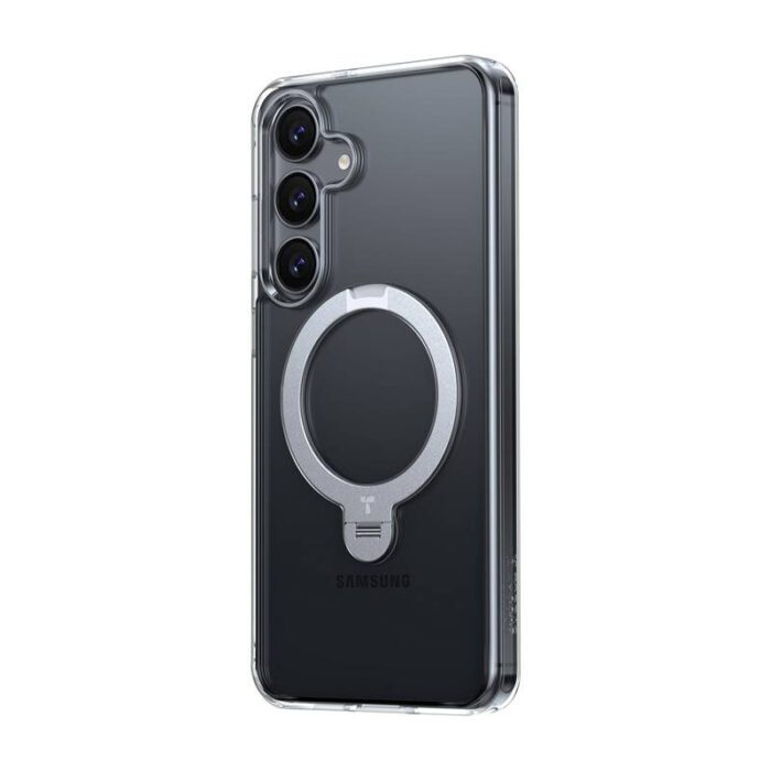 Torras Ostand Spin Series phone case for Samsung S25+ (transparent) - Image 3