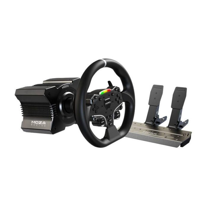 Gaming set - R5 base + ES steering wheel + SRP-Lite pedals + clamps Moza Racing R5 RS20 (PC)