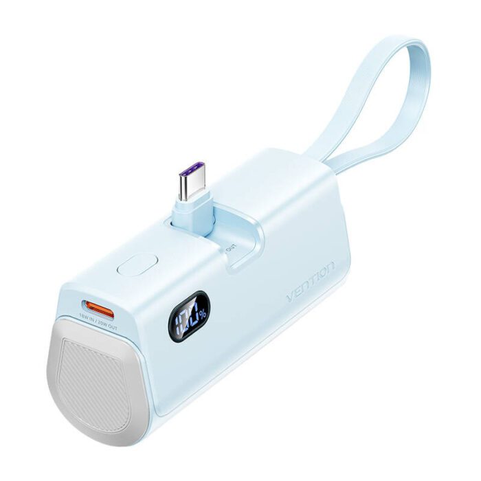 Powerbank Vention LED display 4800mAh 22.5W FHQL0 (blue)