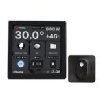 Shelly Wall Display WiFi/BLU (Black) + BLU H&T (Black) Set