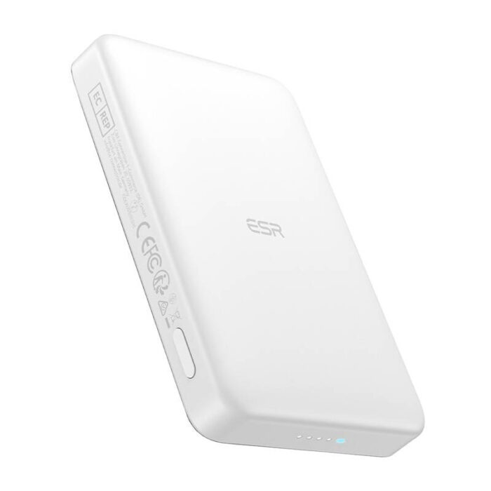 ESR Qi2 MagSlim 10000 mAh magnetic powerbank (white)