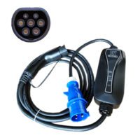Elektriauto laadija tüüp 2 – CEE, 6-32A, 7,2kW, 1-faasiline, 5m