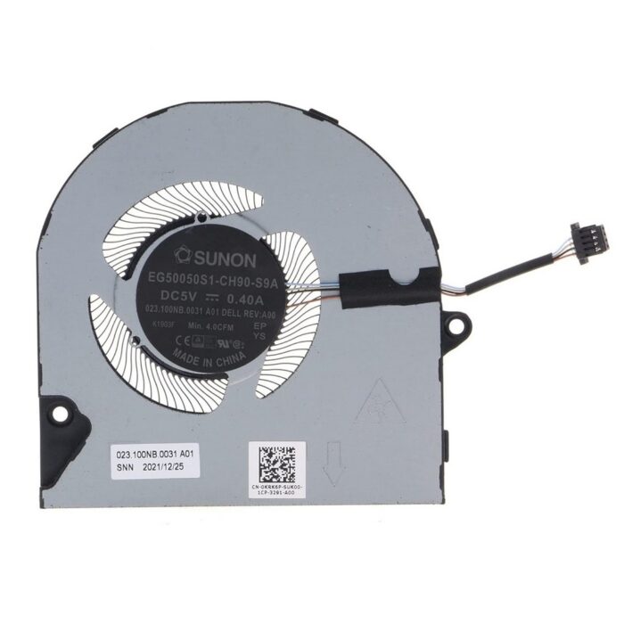 Notebook CPU Fan for Dell Inspiron 5410 5415 5418 Vostro 5510 5515 5518 7415 Series