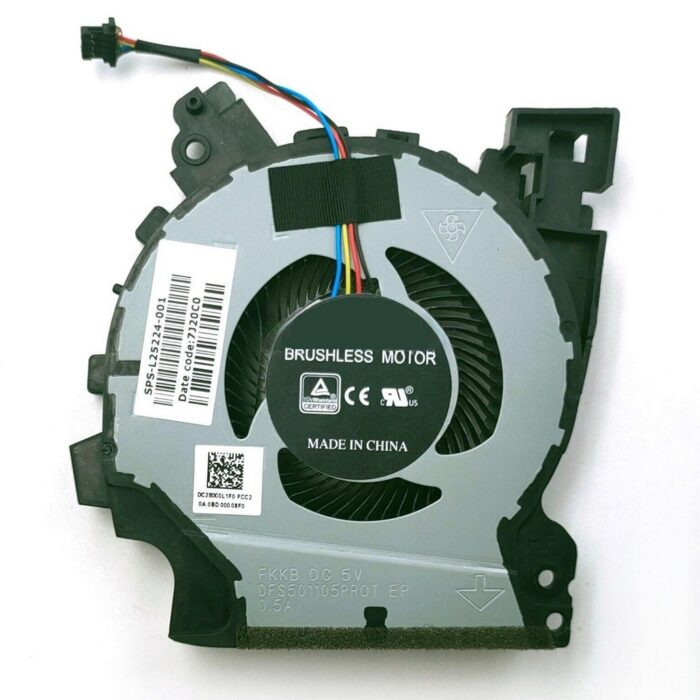 Notebook CPU Fan for HP ZBook 15v G5 Mobile Workstation TPN-C134 Series