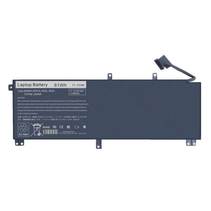 Notebook battery for DELL Precision M3800 XPS 15 9530 with SSD series 11.55V 4650mAh T0TRM