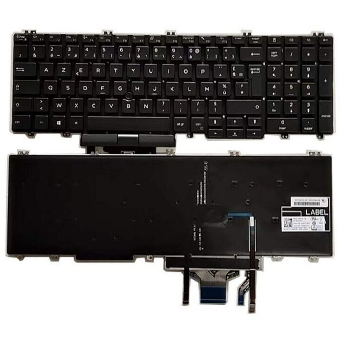 Notebook keyboard for Dell Latitude 5500 5501 Precision 3500 3501 AZERTY