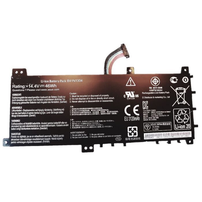 battery for ASUS V451L V451LA S451LA B41N1304 original quality  14.4V /14.8V 3220mAh