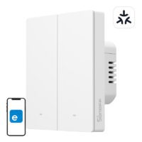 Smart wall switch SONOFF M5-2C-80W Matter (2-channel, to frame)