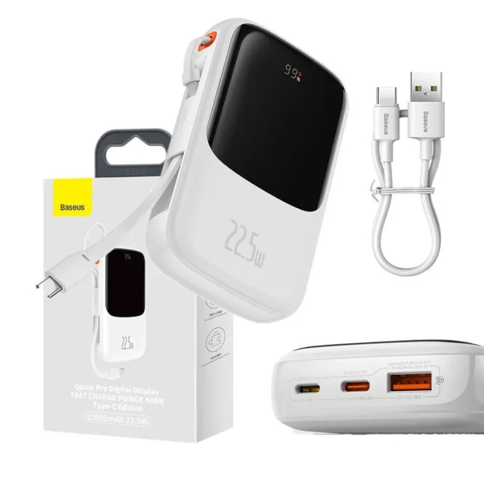Powerbank Baseus Qpow Pro with USB-C cable