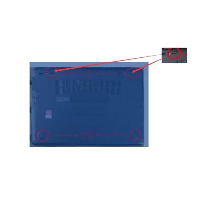 2PCS Notebook Rubber Foot (Type1) for HP EliteBook 840 G3 840 G4