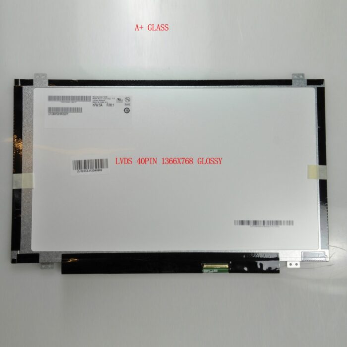 A Klasse 14" LED WXGA HD 1366x768 LVDS 40Pin TFT Glossy Slim Scherm OP=OP
