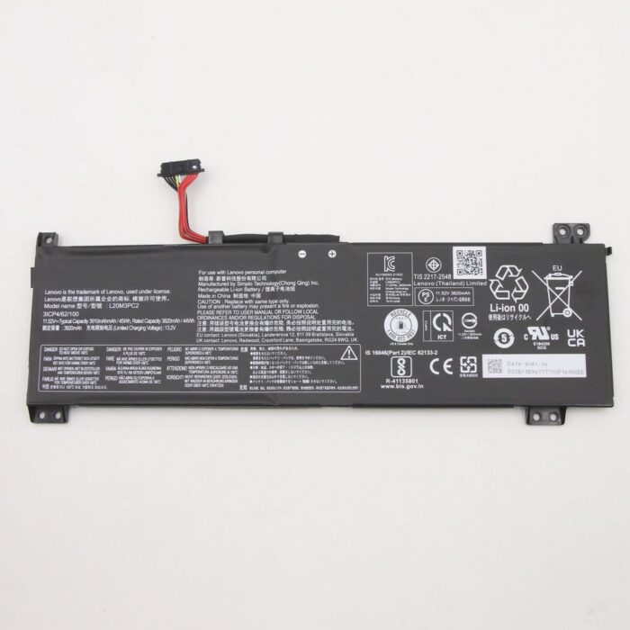 Notebook Battery For Lenovo Ideapad Gaming 3-15ACH6 3-15IHU6 L20M3PC2 11.55V 3750mAh 3Cell 5B11B96718