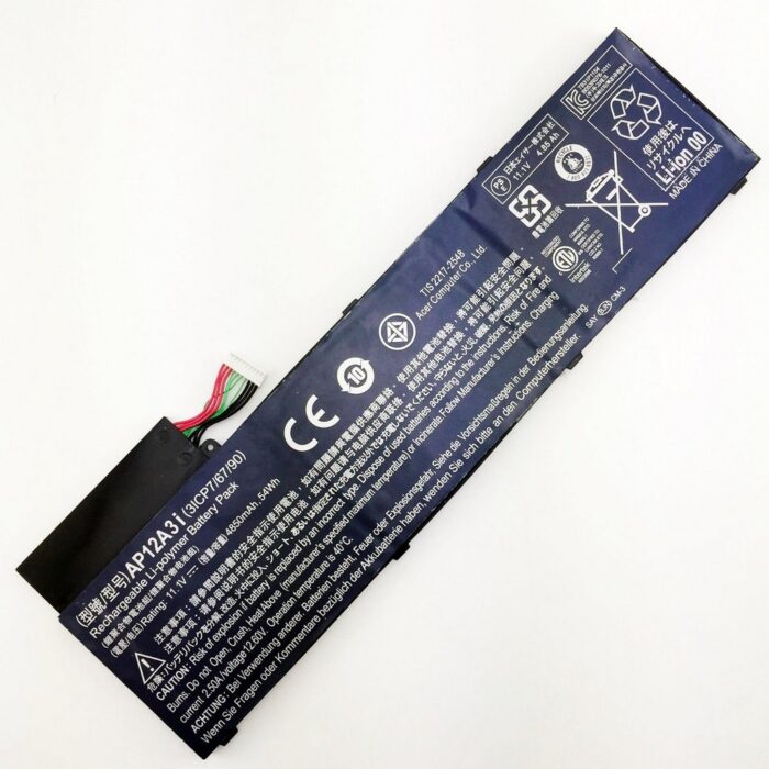 Notebook battery for  Acer Aspire M3 M5 Series AP12A3i  11.1V 4850mAh