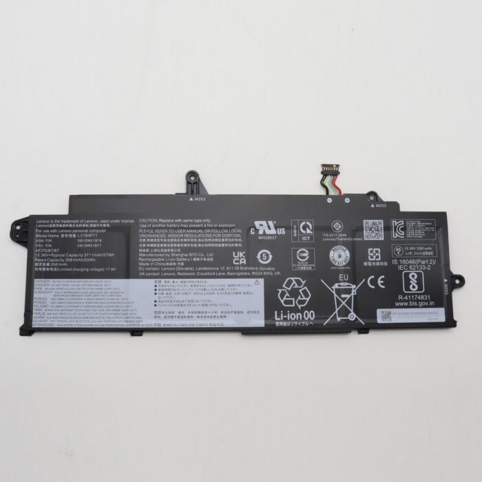 Notebook Battery for Lenovo ThinkPad T14s Gen 3 T14s Gen 4 L21L4P73 5B10W51875 15.2V 3300mAh