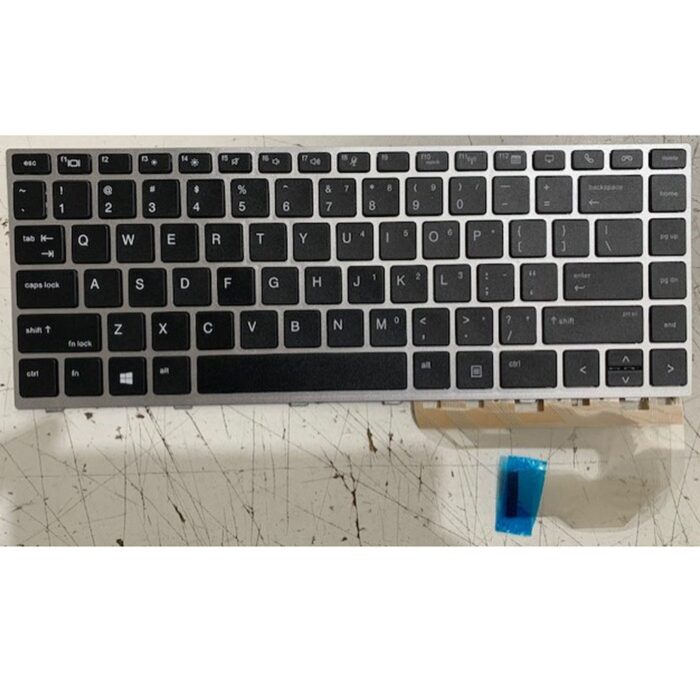 Notebook keyboard for HP EliteBook 745 840 G5 G6 with silver frame OEM