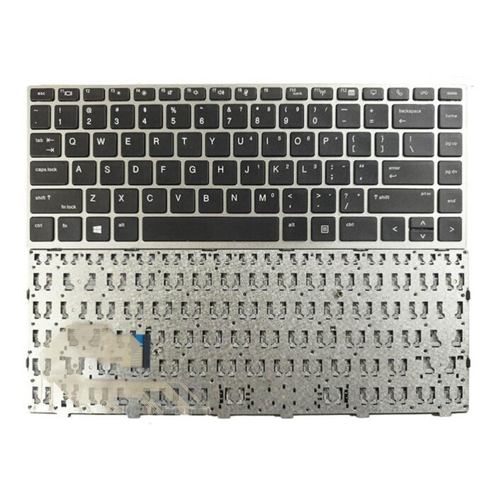 Notebook keyboard for HP EliteBook 745 840 G5 G6 with silver frame OEM