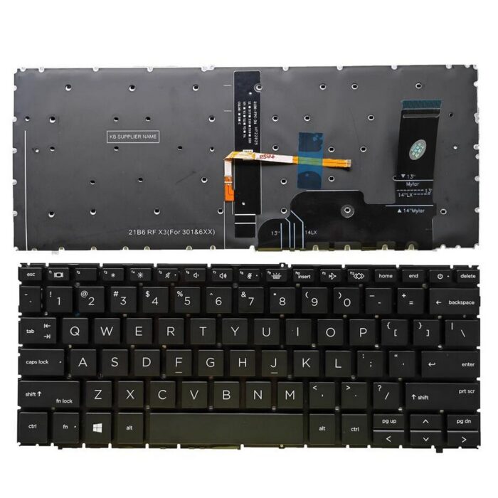 Notebook keyboard for HP EliteBook 830 840 G9 with backlit